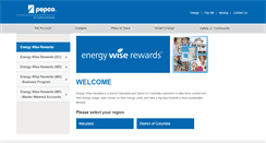 Desktop Screenshot of energywiserewards.pepco.com